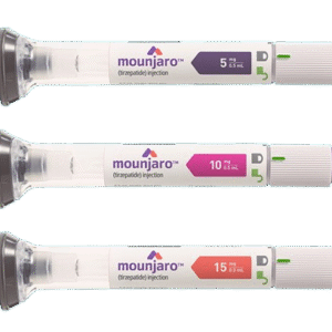 Kit com 3 Mounjaro Tirzepatida 5mg Solução Injetável 0,5ml + 4 Canetas Aplicadoras