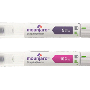 Kit com 2 Mounjaro Tirzepatida 5mg Solução Injetável 0,5ml + 4 Canetas Aplicadoras