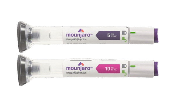 Kit com 2 Mounjaro Tirzepatida 5mg Solução Injetável 0,5ml + 4 Canetas Aplicadoras